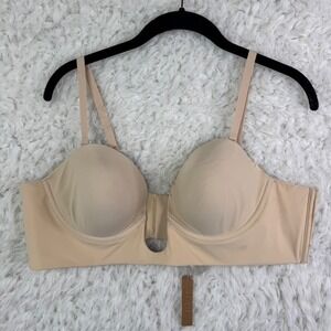 SKIMS Deep‎ Plunge Shapewear Strapless Bra Nude Sand Plus Size 3X NWD Underwire